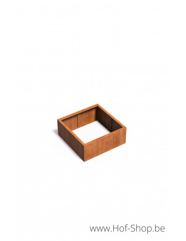 Carrez zonder bodem 100 x 100 x 40 cm - Adezz Plantenbak in cortenstaal
