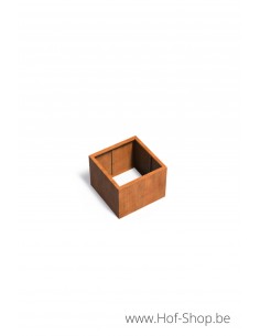 Carrez zonder bodem 80 x 80 x 60 cm - Adezz Plantenbak in cortenstaal