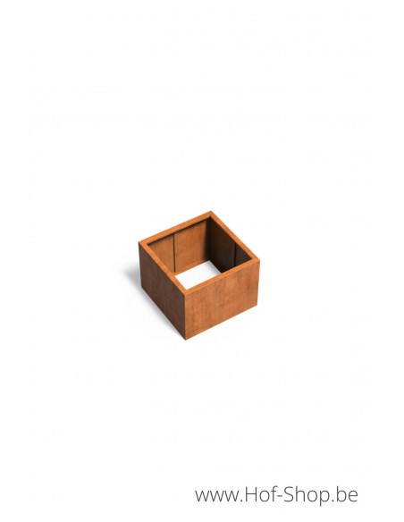 Carrez zonder bodem 80 x 80 x 60 cm - Adezz Plantenbak in cortenstaal