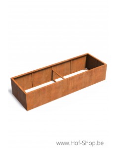 Carrez zonder bodem 300 x 100 x 60 cm - Adezz Plantenbak in cortenstaal