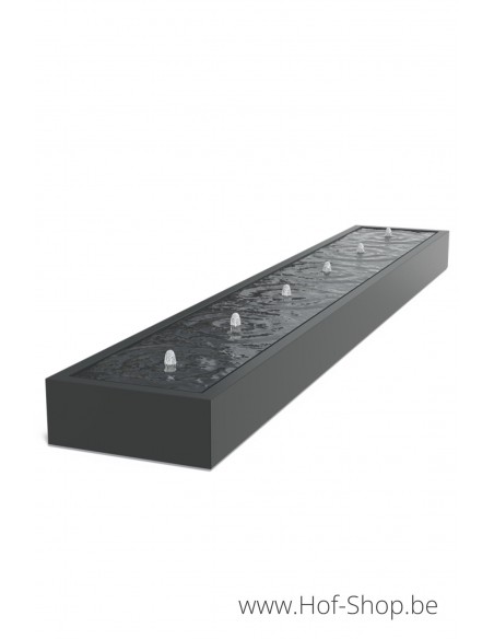 Watertafel 600 x 100 x 40 cm - watertafel Adezz aluminium