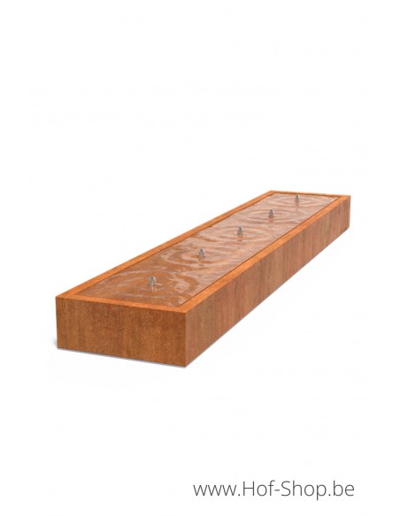 Table d'eau 500 x 100 x 40 - Adezz Table d'eau en acier corten