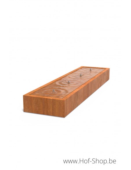 Table d'eau 400 x 100 x 40 - Adezz Table d'eau en acier corten