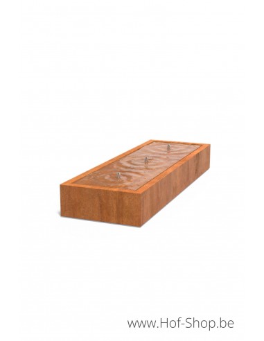 Watertafel 300 x 100 x 40 cm - Watertafel Adezz cortenstaal