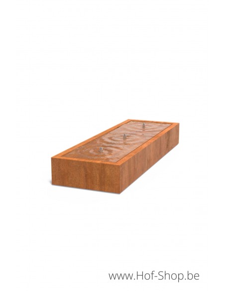 Watertafel 300 x 100 x 40 cm - Watertafel Adezz cortenstaal