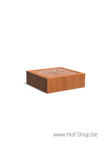 Table d'eau 120 x 120 x 40 - Adezz Table d'eau en acier corten