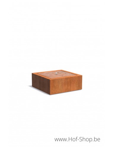 Watertafel 100 x 100 x 40 cm - Watertafel Adezz cortenstaal