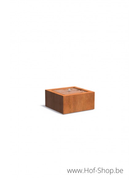 Watertafel 80 x 80 x 40 cm - Watertafel Adezz cortenstaal