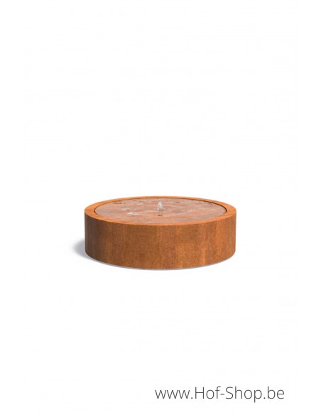 Watertafel rond 145 x 40 cm - Watertafel Adezz cortenstaal