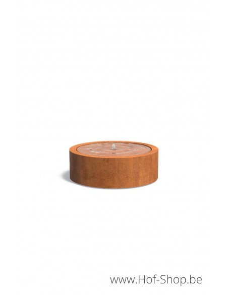 Table d'eau rond 120 x 40 - Adezz Table d'eau en acier corten