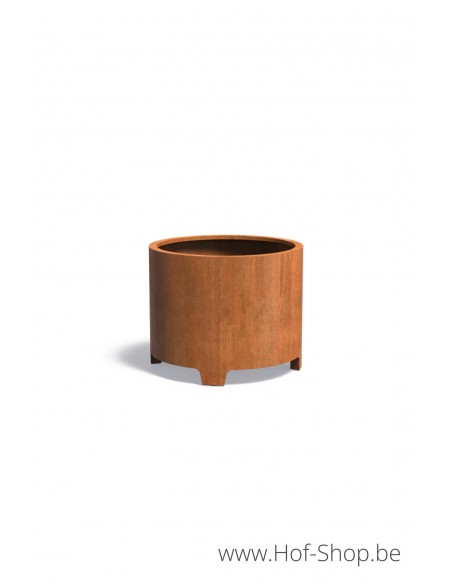 Circum met poten 100 x 80 cm - Adezz Plantenbak in cortenstaal