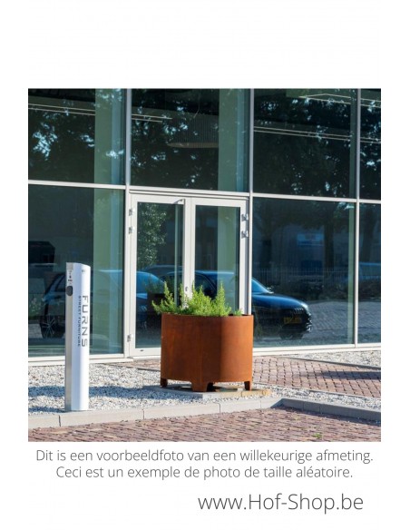 Circum met poten 100 x 80 cm - Adezz Plantenbak in cortenstaal
