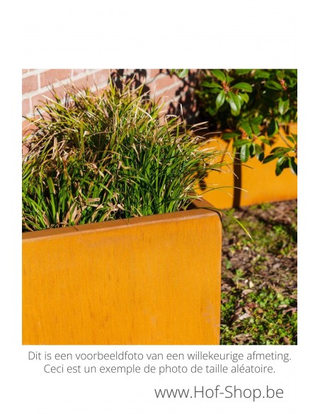 Triangle 180 x 180 x 40 cm - Jardinière Adezz en acier Corten