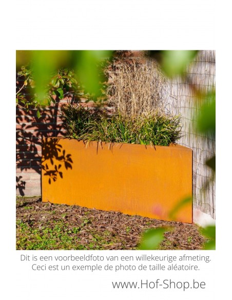 Triangle 140 x 140 x 40 cm - Adezz Plantenbak in cortenstaal