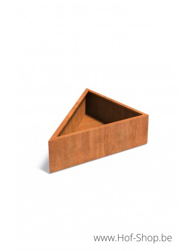 Triangle 140 x 140 x 40 cm - Adezz Plantenbak in cortenstaal