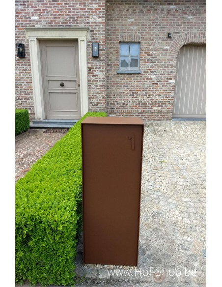 Dropbox Small Aspect acier Corten Back Door - ONZO boîte à colis aluminium
