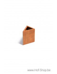 Triangle 60 x 60 x 60 cm - Adezz Plantenbak in cortenstaal