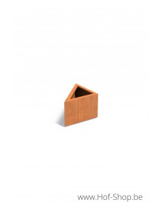 Triangle 60 x 60 x 40 cm - Adezz Plantenbak in cortenstaal