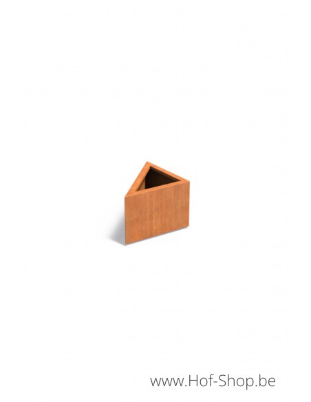 Triangle 60 x 60 x 40 cm - Adezz Plantenbak in cortenstaal