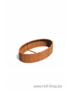 Ellipse zonder bodem 200 x 120 x 40 cm - Adezz Plantenbak in cortenstaal