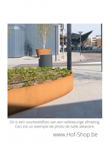 Ellipse 200 x 120 x 40 cm - Jardinière Adezz en acier corten