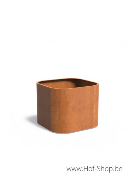 Tonic 90 x 90 x 72 cm - Adezz Plantenbak in cortenstaal