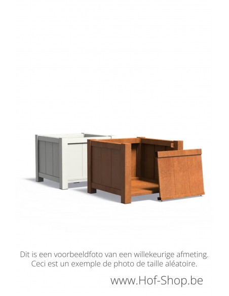 York 80 x 80 x 80 cm - Adezz Plantenbak in cortenstaal