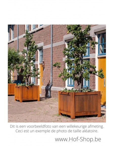 York 80 x 80 x 80 cm - Adezz Plantenbak in cortenstaal