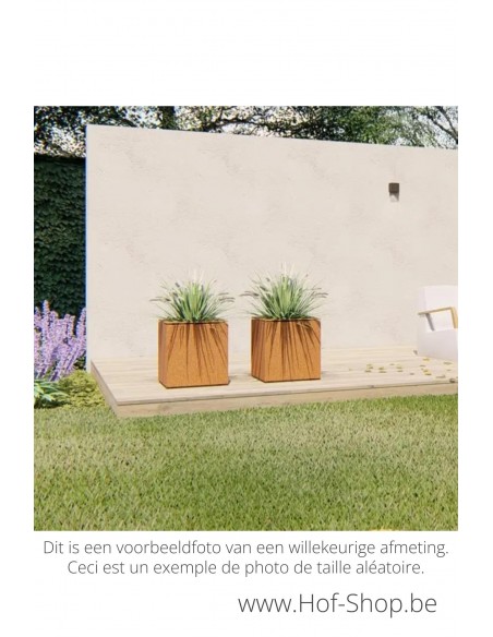 Domus 85 x 85 x 70 cm - Adezz Plantenbak in cortenstaal