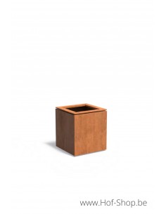 Domus 55 x 55 x 60 cm - Jardinière Adezz en acier Corten