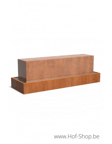 Bloc d'eau 300 x 70 x 70 cm - Adezz Table d'eau en acier corten