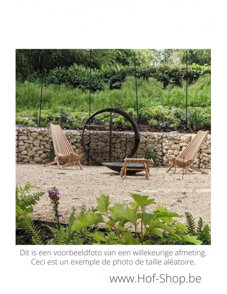Logg Ronde 150 x 40 cm - Stockage du bois Adezz en acier corten