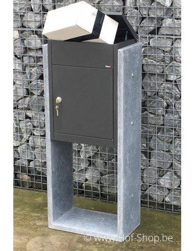 Torino Parcel Anthracite - boîte à colis VASP en pierre blue