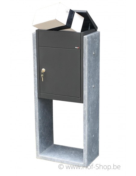 Torino Parcel Anthracite - boîte à colis VASP en pierre blue