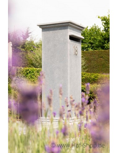 Nummer 8 inox look - aluminium 10 cm hoog (huisnummer Albo)
