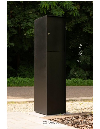 Fenix Front RAL 9005 - boîte à colis eSafe aluminium