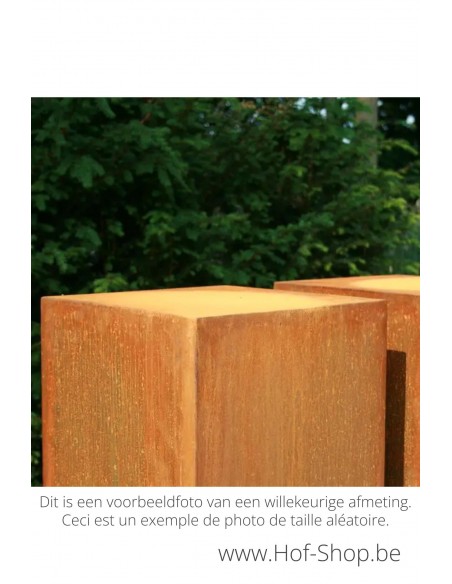 Socle 300 x 40 x 40 - socle en acier corten