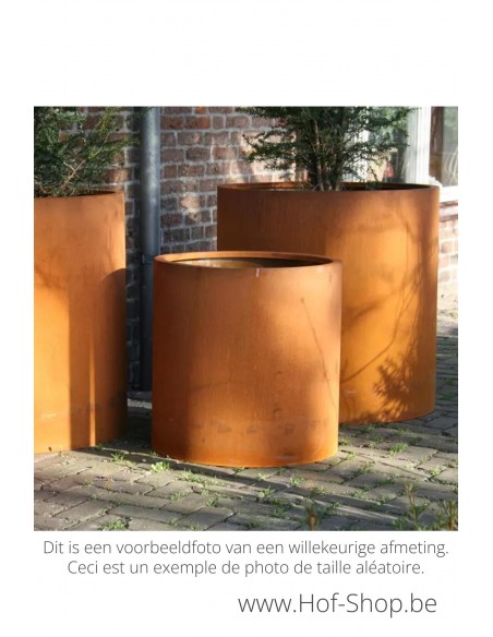 Circum 200 x 80 cm - Jardinière Adezz en acier Corten