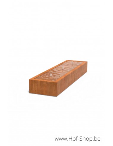 Watertafel 300 x 80 x 40 cm - Watertafel Adezz cortenstaal