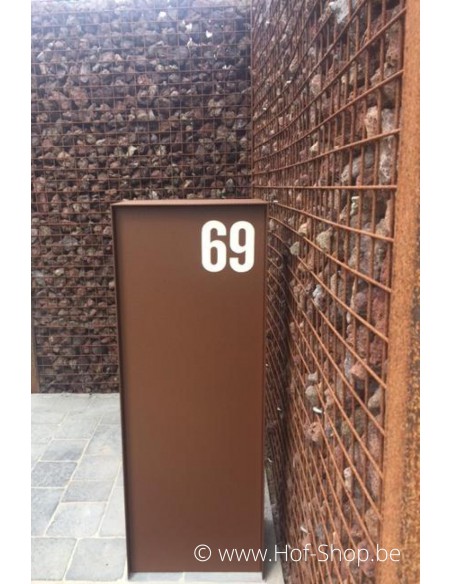 Dropbox Small Aspect acier Corten Back Door - ONZO boîte à colis aluminium