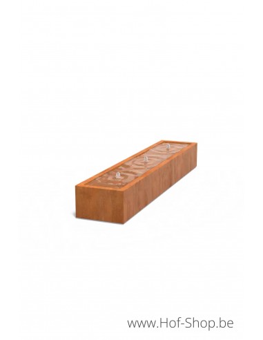 Watertafel 300 x 60 x 40 cm - Watertafel Adezz cortenstaal