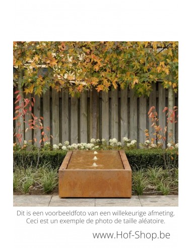 Watertafel 200 x 60 x 40 cm - Watertafel Adezz cortenstaal