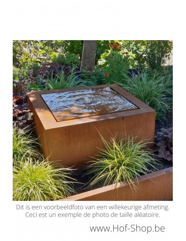 Watertafel 200 x 60 x 40 cm - Watertafel Adezz cortenstaal