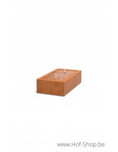Watertafel 150 x 80 x 40 cm - Watertafel Adezz cortenstaal