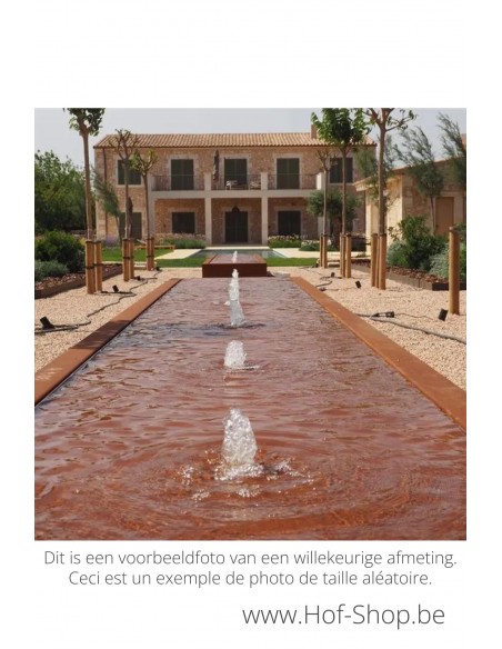 Table d'eau 120 x 80 x 40 cm - Adezz Table d'eau en acier corten