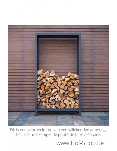 Logg 100 x 40 x 180 cm - Stockage du bois Adezz noir