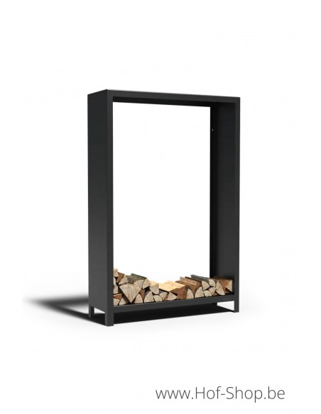 Logg 120 x 40 x 180 cm - Stockage du bois Adezz noir