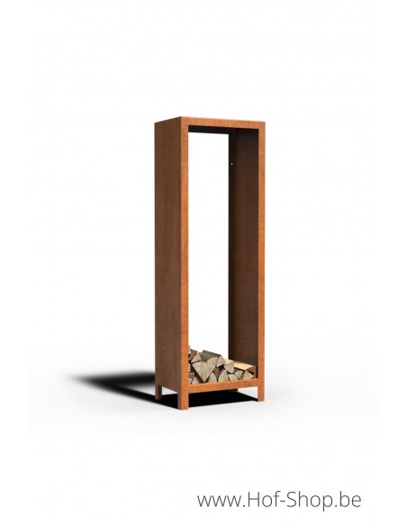 Logg 60 x 40 x 180 cm - Stockage du bois Adezz en acier corten