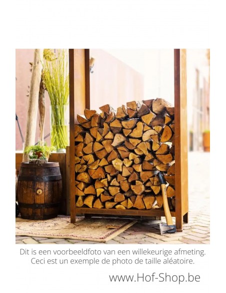 Logg 180 x 40 x 180 cm - Stockage du bois Adezz en acier corten