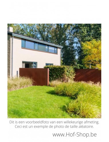 Mur 300 x 15 x 135 cm - Mur Adezz en acier corten